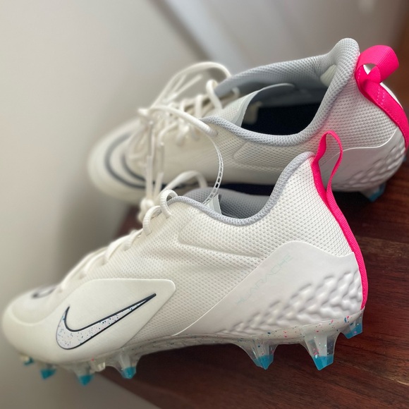 Nike Alpha Huarache 8 Pro Lacrosse White Cleats CW4439-116 Men's Size 12 - Picture 5 of 8